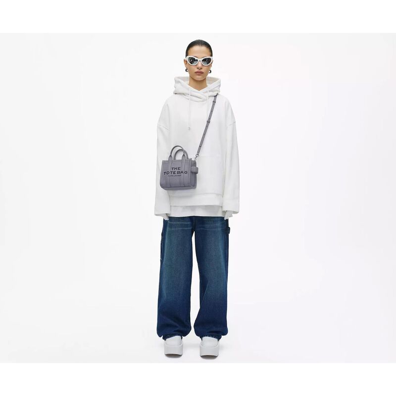 MARC JACOBS The Leather Mini Tote Bag image number 3